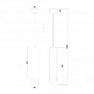 Lampe de plafond Lipari 30
