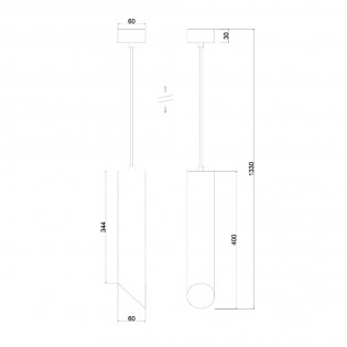 Lampe de plafond Lipari 40