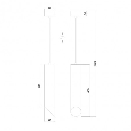 Lampe de plafond Lipari 40
