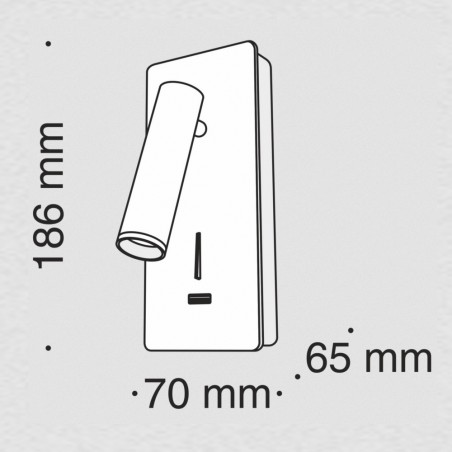 Applique Murale á LED avec USB Mirax (3W)