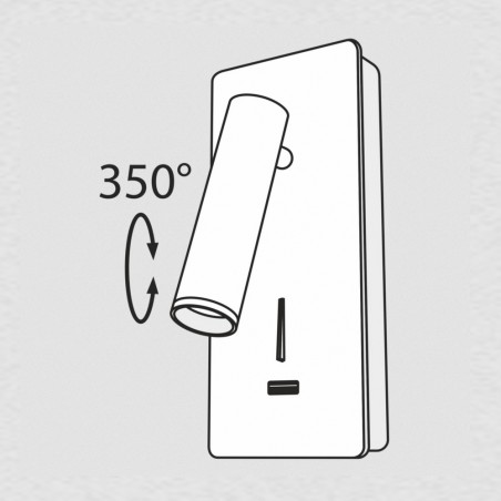 Applique Murale á LED avec USB Mirax (3W)