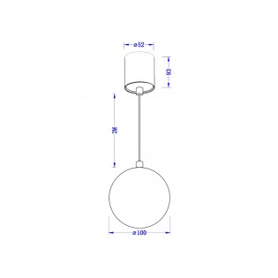 Lampe de plafond á LED Luna (5W)