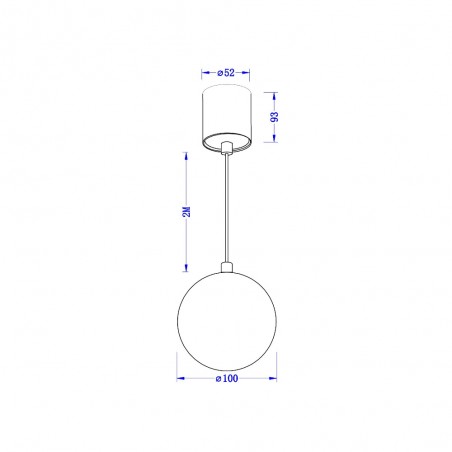 Lampe de plafond á LED Luna (5W)