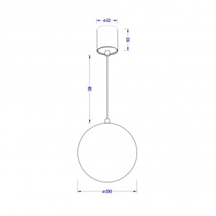 Lampe de suspension á LED Luna (5W)