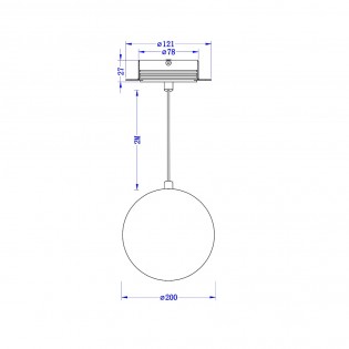 Lampe de suspension encastré LED Luna (5W)