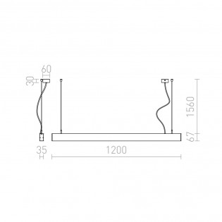 Lampe a suspension LED Pesante (40W)