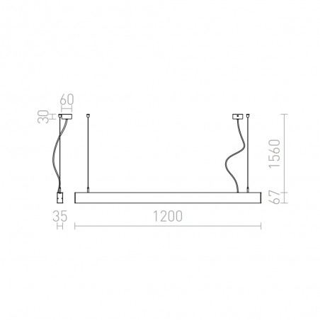 Lampe a suspension LED Pesante (40W)