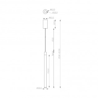 Lampe de plafond á LED Ray (20W)
