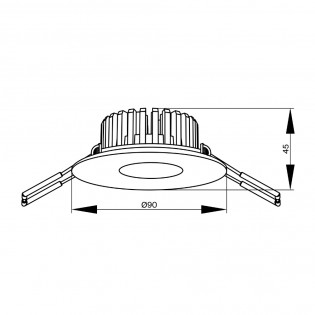 Downlight de plafond á LED Zen (7W)