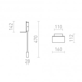 Applique murale LED Rostam (3W)