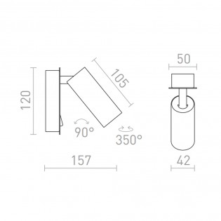 Applique murale LED Tapio (4,5W)