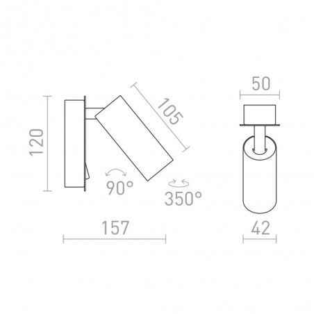 Applique murale LED Tapio (4,5W)