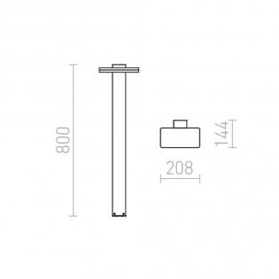 Balise extérieure LED Rina (12W)