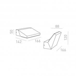Applique d'extérieur LED Twist (12W)