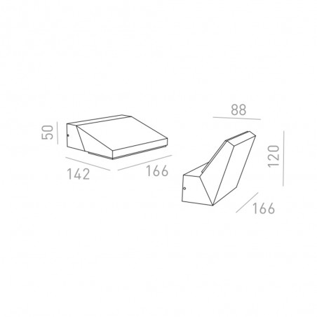 Applique d'extérieur LED Twist (12W)