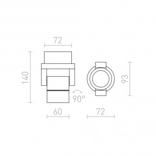Applique d'extérieur LED Orit (6W)