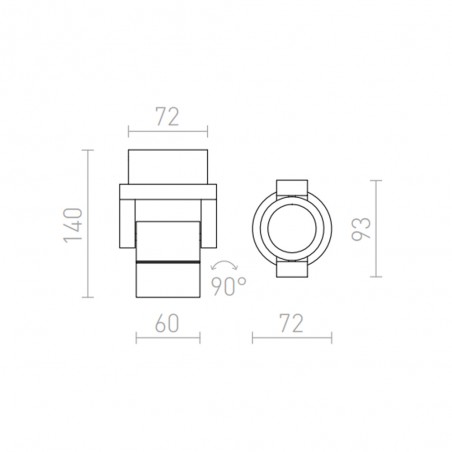 Applique d'extérieur LED Orit (6W)