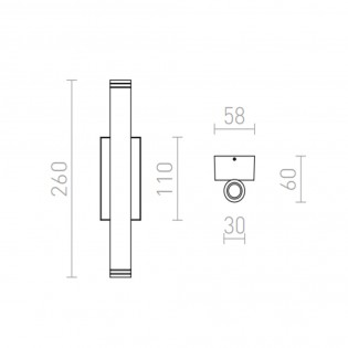 Applique d'extérieur LED Zane (3W)