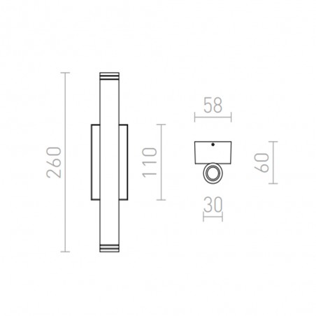 Applique d'extérieur LED Zane (3W)