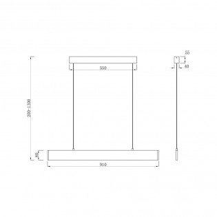 Lampe de plafond á LED Step 4000K (23W)