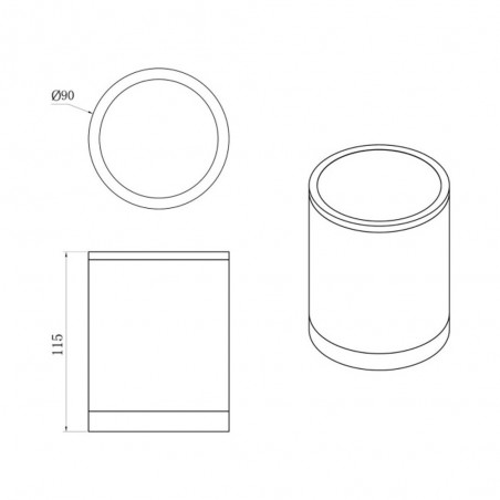Plafonnier extérieur á LED Porto (6W)