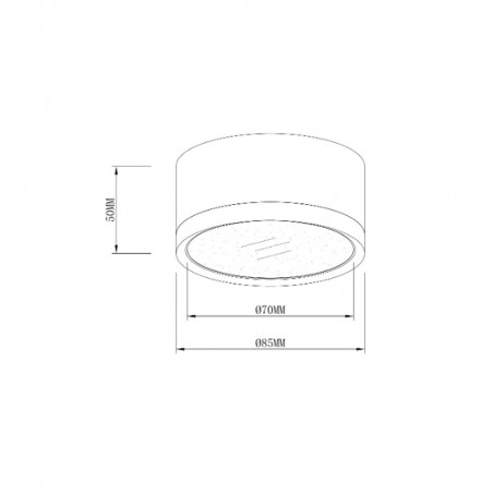 Spot de plafond Hoop