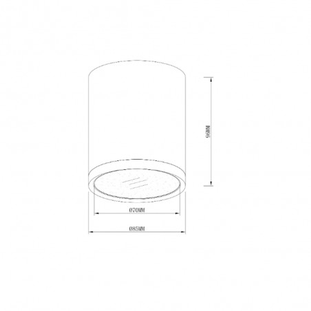 Spot de plafond Hoop II