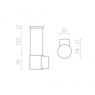 Applique d'extérieur LED Garret (15W)