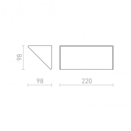 Applique d'extérieur LED Andante (21W)
