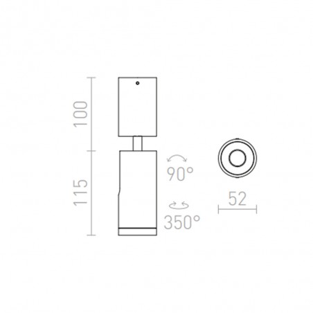 Spot de plafond LED Bogard (5W)