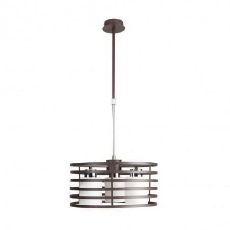Lampe de plafond Cell-2 Wengué Rond (3 lumieres)