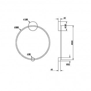 Applique Murale á LED Halo (36W)