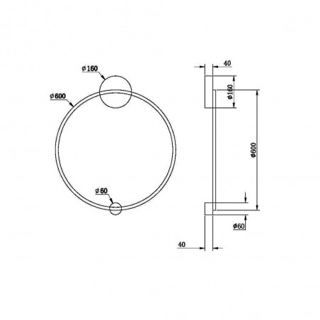 Applique Murale á LED Halo (36W)