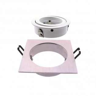 Pack 10 Basic carré chrome
