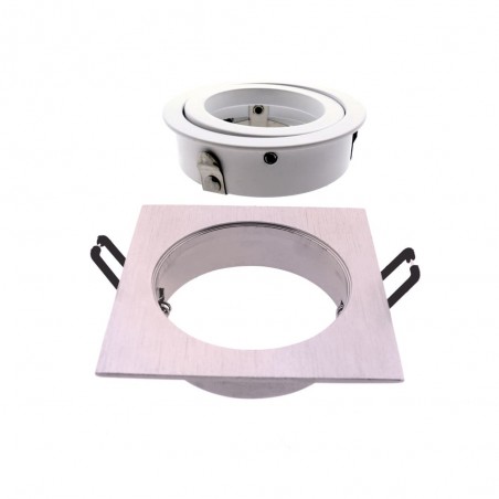 Pack 10 Basic carré chrome