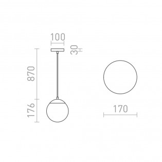 Lampe a suspension Bolly