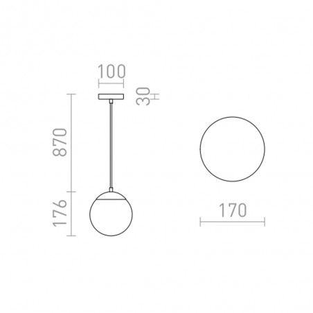 Lampe a suspension Bolly