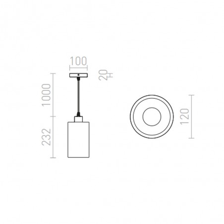Lampe a suspension Camino