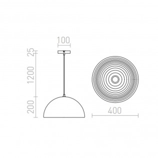 Lampe de plafond Carissima II