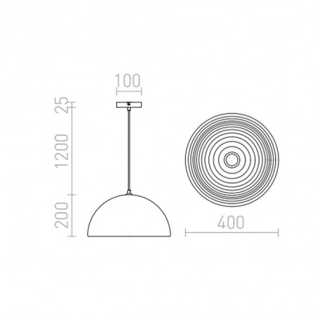Lampe de plafond Carissima II