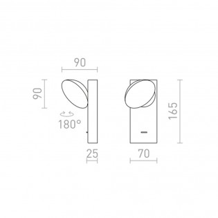Applique murale LED Eliseo (5W)
