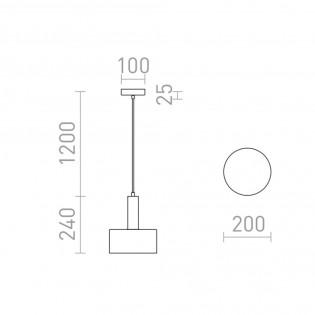 Lampe de plafond Giulia