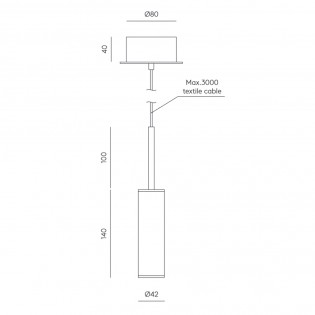 Suspension á LED Tura (35W)