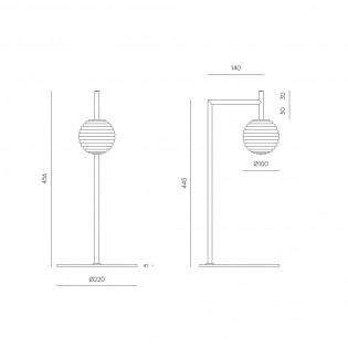 Lampe á poser á LED Doul (3W)