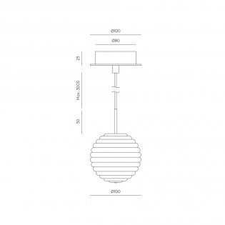 Lampe de plafond á LED Doul (3W)