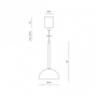 Lampe de plafond á LED Dussa (9W)