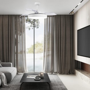Ventilateur á LED avec pales pliantes Anayet CCT (36W)
