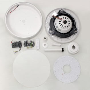 Ventilateur á LED avec pales pliantes Vera CCT Dim (30+10W)