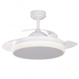 Ventilateur á LED avec pales pliantes Vera CCT Dim (30+10W)