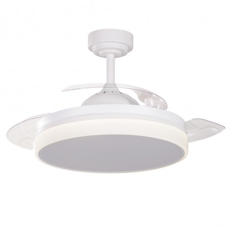 Ventilateur á LED avec pales pliantes Vera CCT Dim (30+10W)
